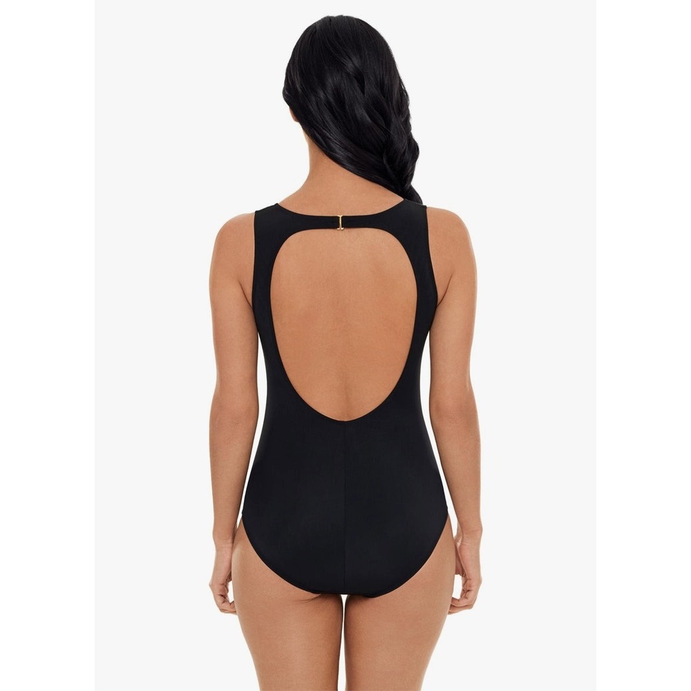 Magicsuit Women's Hyperlink Annette One Piece Swimsuit Chain Drape NWT Sz 8 $182 - Picture 2 of 16